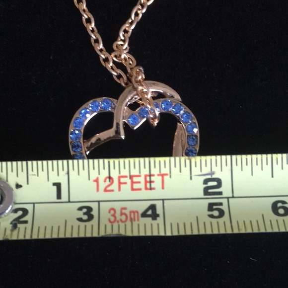 Blue and Black Hearts Gold Tone Necklaces - Picture 9 of 10